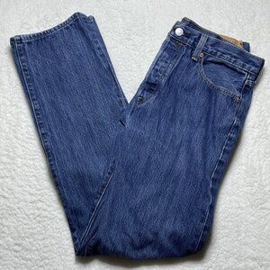 Levis 501 Jeans Mens 32x34 Blue Classic Fit Straight Leg Button Fly Medium Wash
